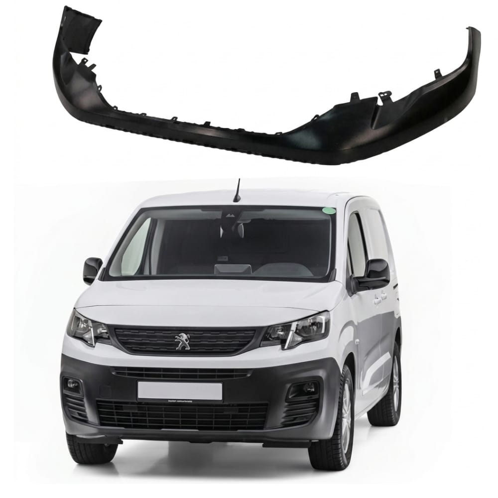 Upper bumper frame for Peugeot Partner – Refter (black).