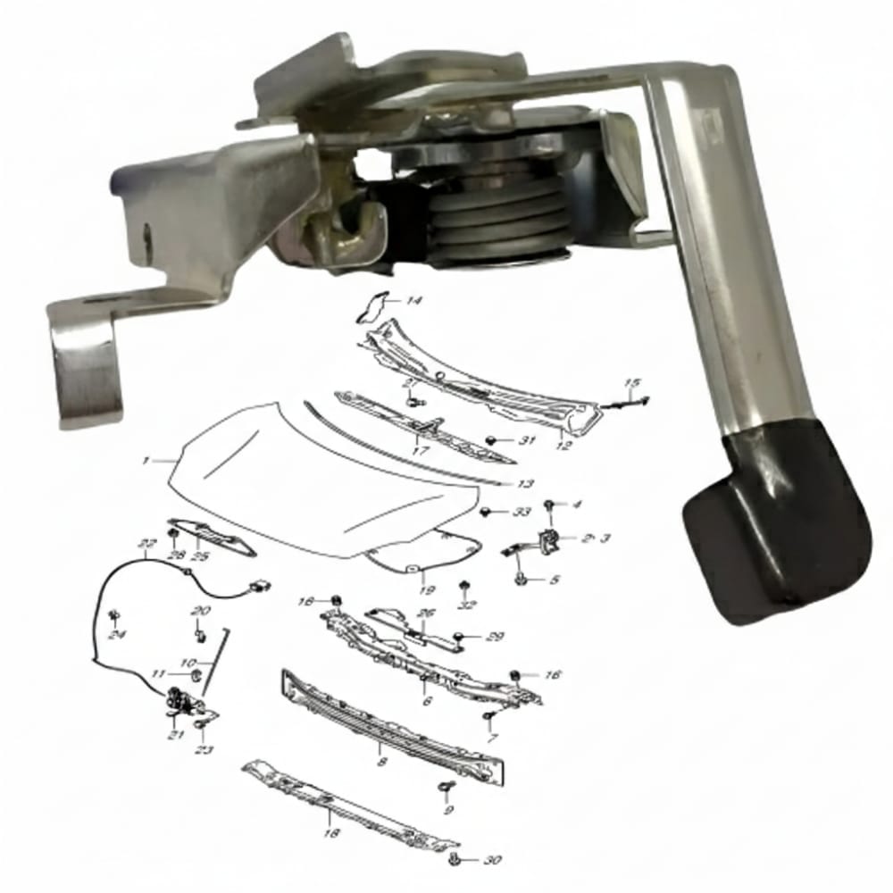 Hood lock – Desire, original (genuine), 2020–2025