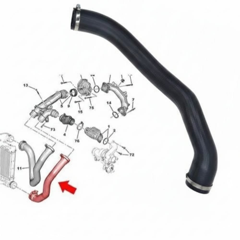 Lower Turbo Hose (Peugeot Partner Diesel)