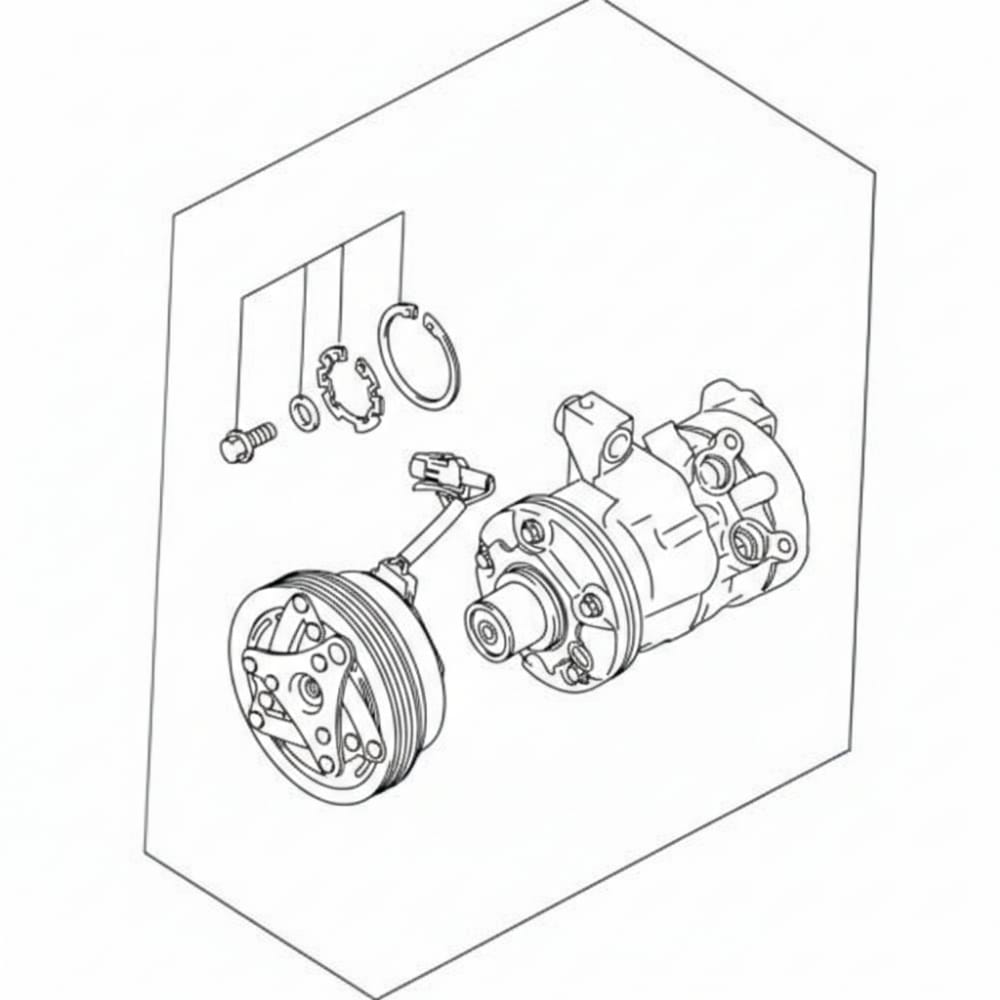 Original AC compressor valve for Suzuki Dzire 2020-2025