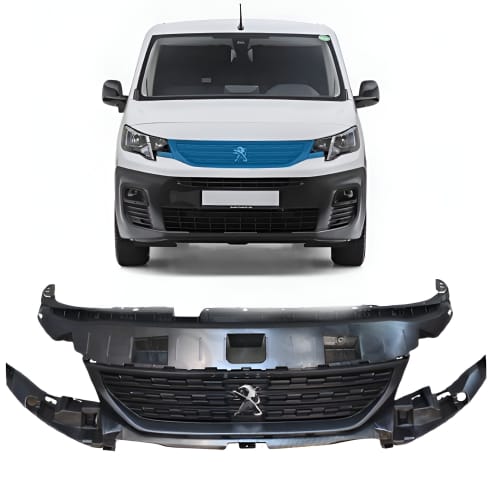 Original upper grille for Peugeot Partner – Genuine with logo.