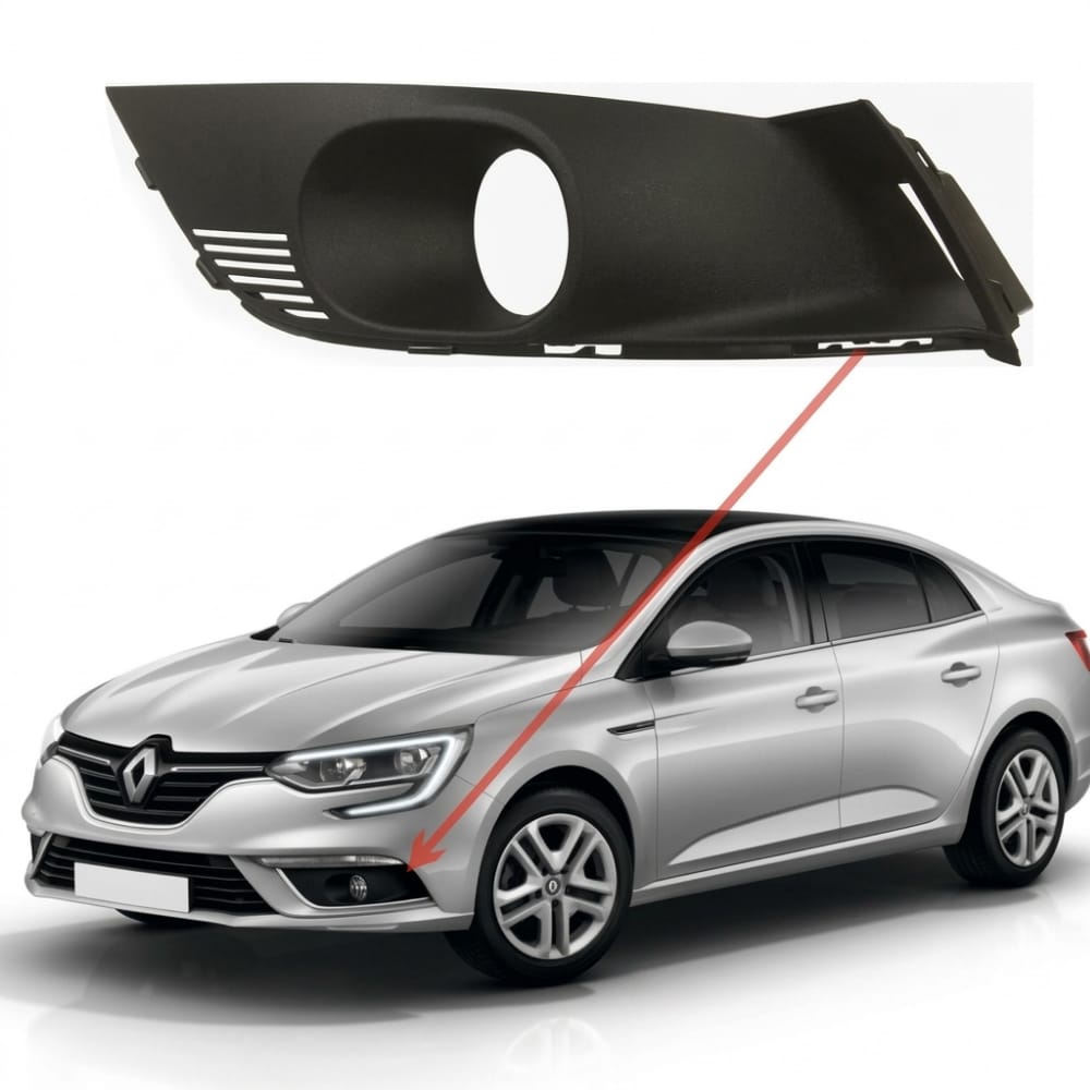 Left fog light trim for Renault Megane (Turkish).