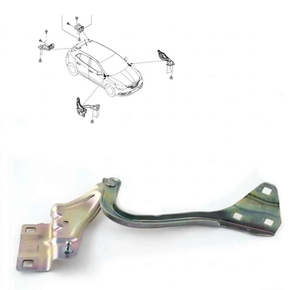 Left hood hinges for Renault Megane (Turkish).