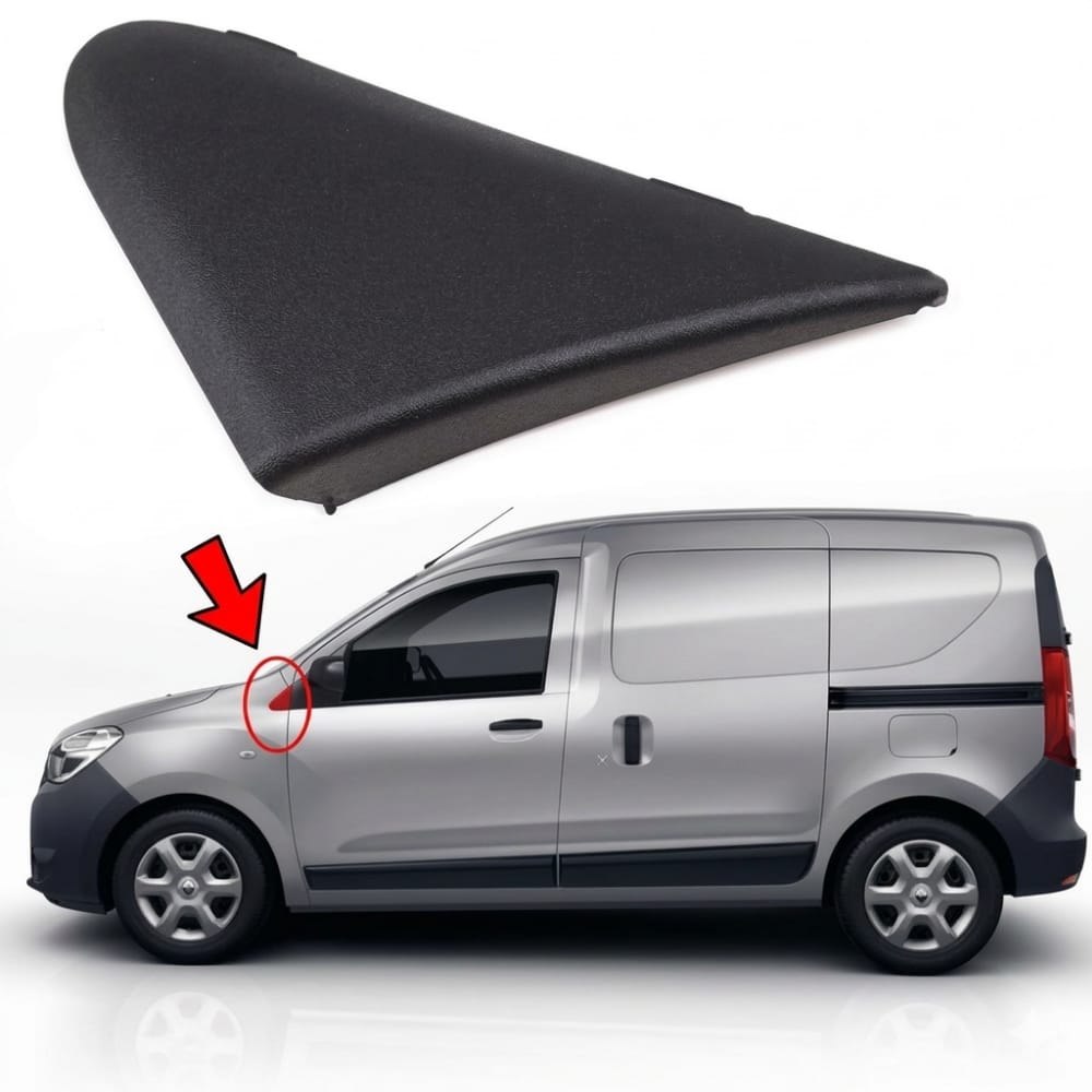 Left mirror triangle (mirror mount trim) for Dokker