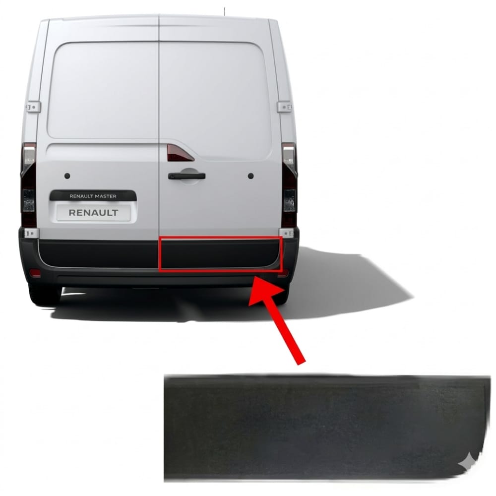 Rear right tailgate trim for Master