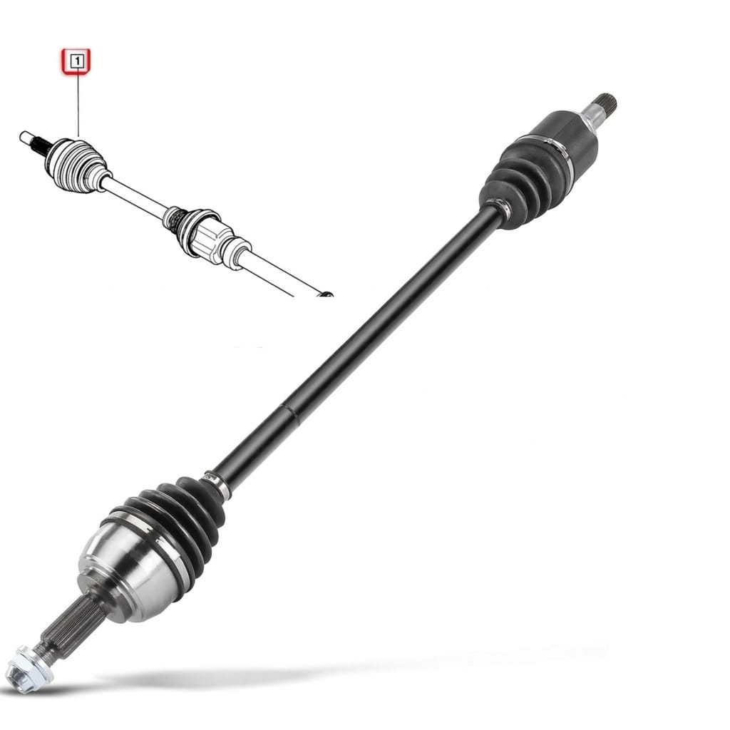 Right axle for Renault Dokker (Expena brand).