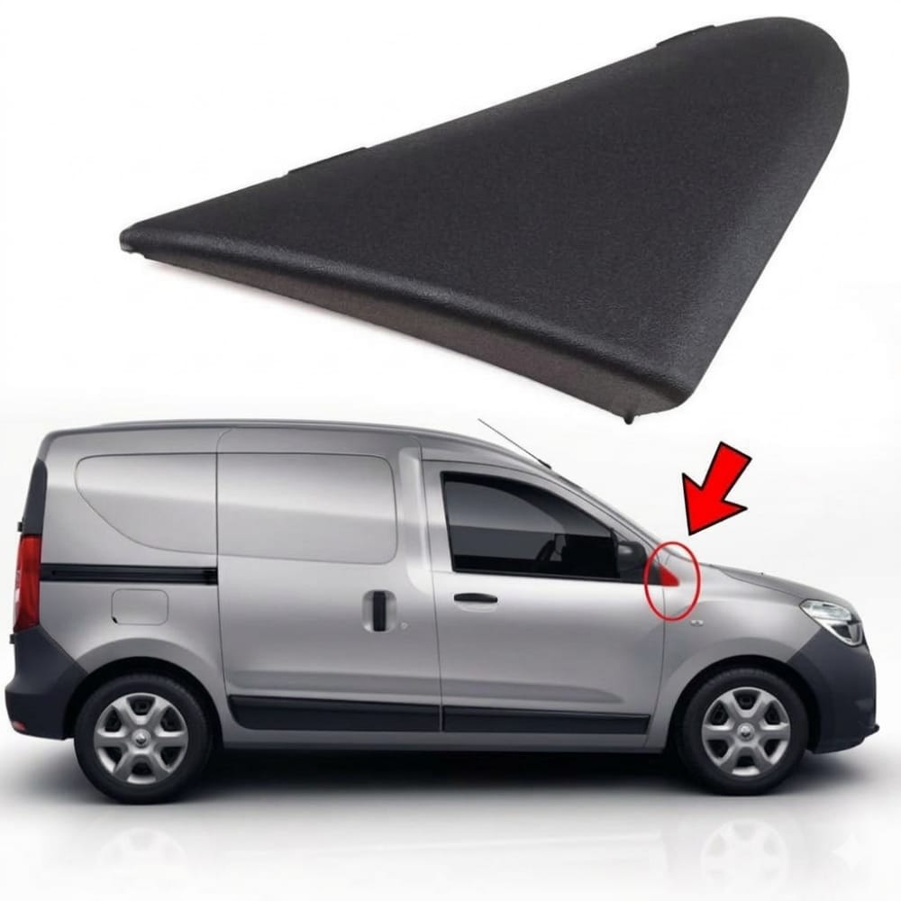 Right mirror triangle (mirror mount trim) for Dokker