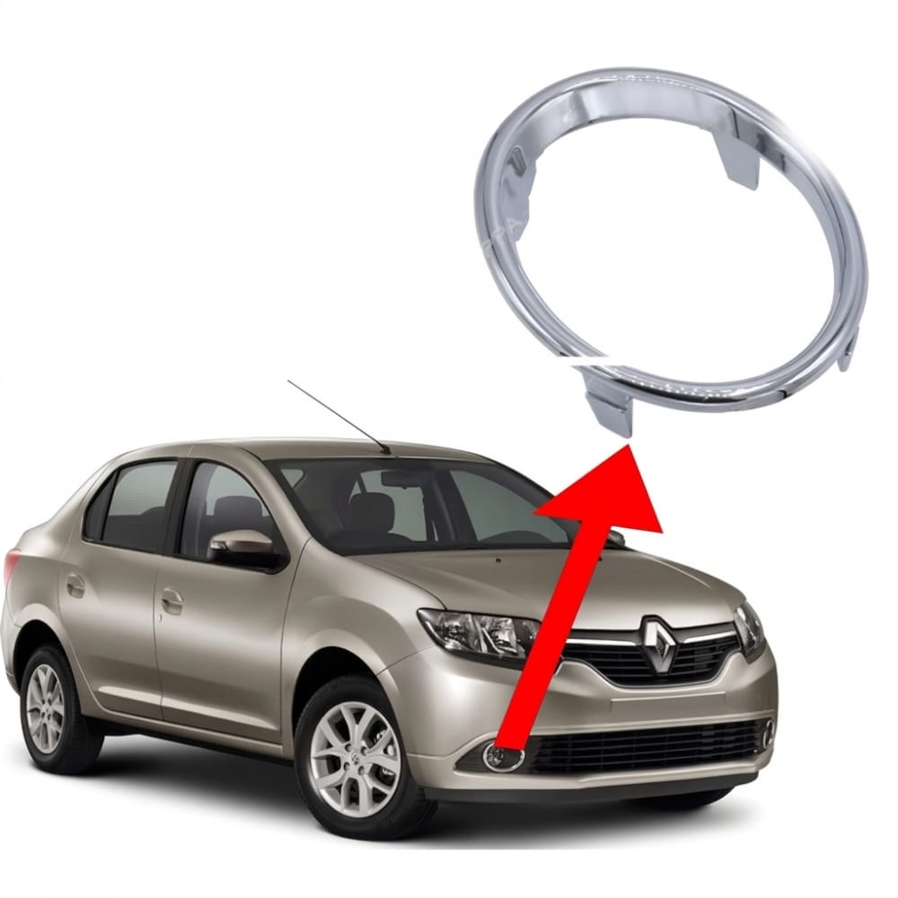 Right fog light chrome trim – Renault Symbol (old model)