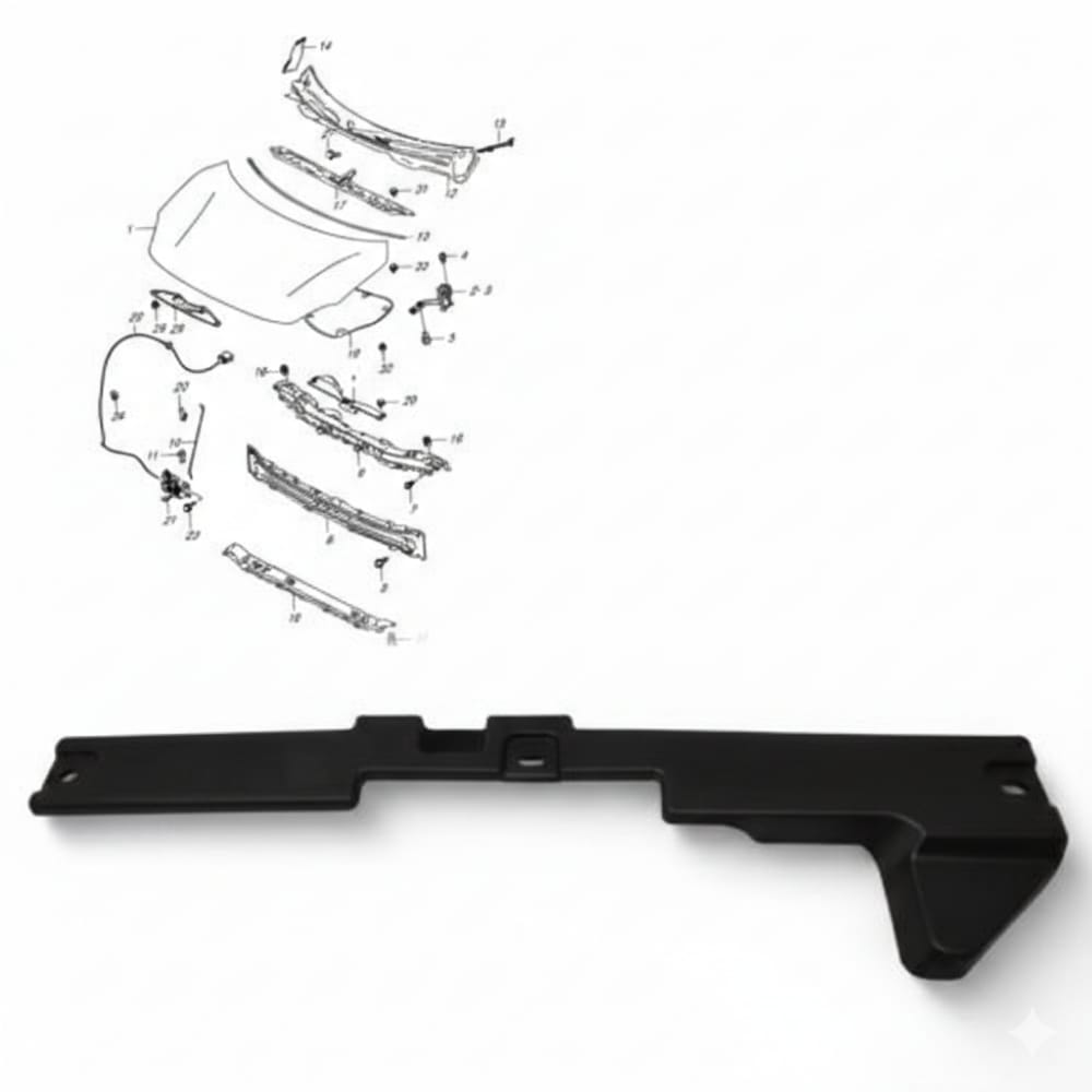 Original hood lock cover for Suzuki Dzire 2020–2025