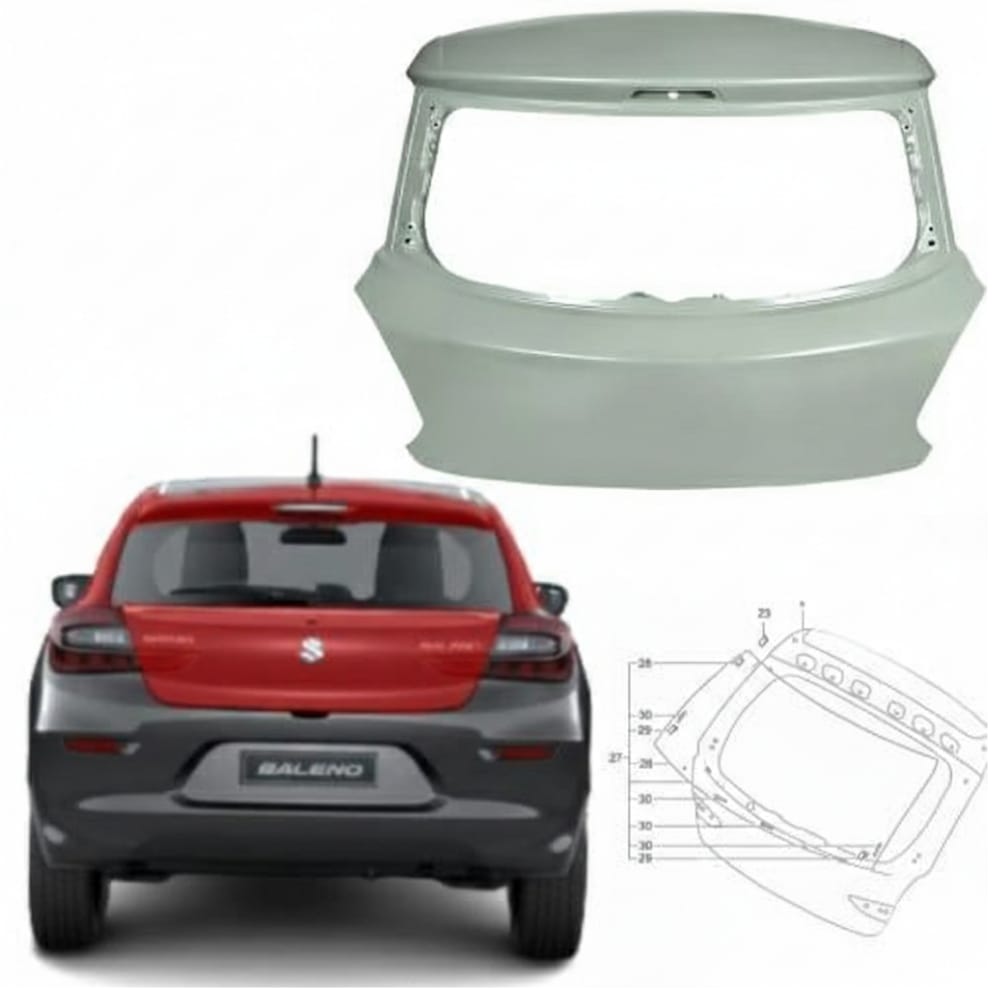 Original rear trunk door (boot lid) for Suzuki Baleno 2020–2025
