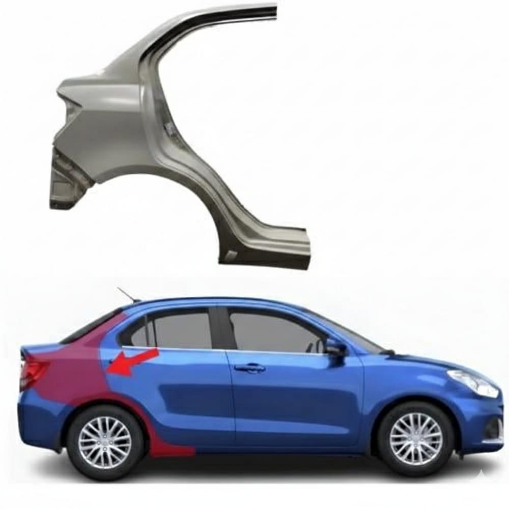 Original right rear fender for Suzuki Dzire 2020–2024